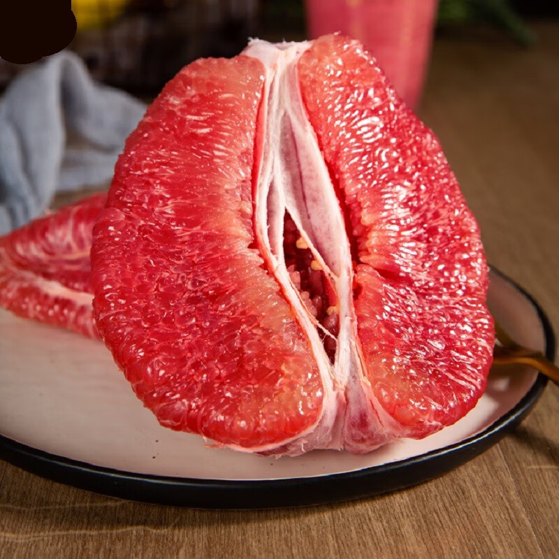 四川红心柚子新鲜水果三红蜜柚     净重4-4.5斤