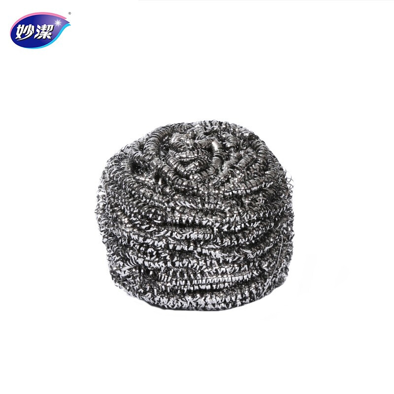 妙洁 金属钢丝球洗碗球去油污 3只装锅具清洁球