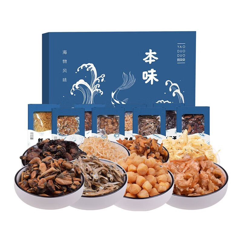 姚朵朵 干货礼盒滋补好礼健康礼盒 本味海产品礼盒710g
