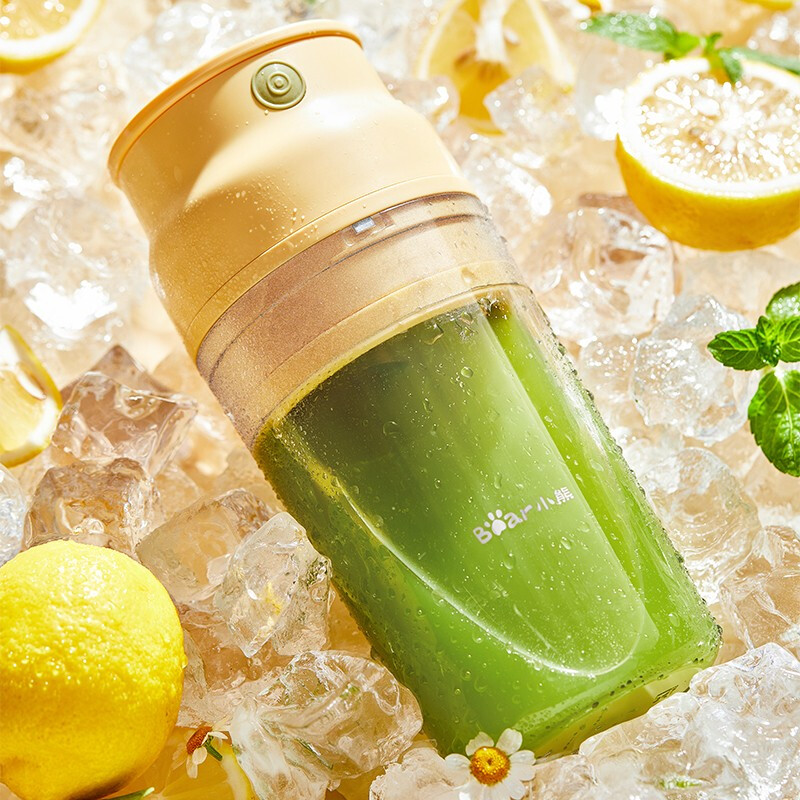 小熊（Bear）便携式榨汁机家用水果小型充电迷你榨汁杯LLJ-Q04B5