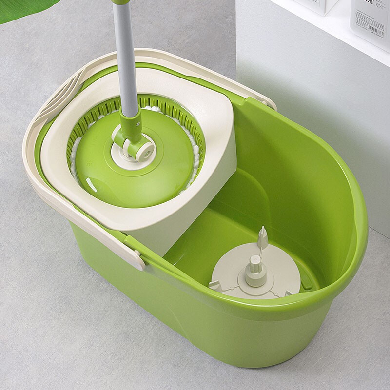 茶花（CHAHUA） 茶花拖把桶旋转拖把家用加厚拖布桶拖地桶双驱自动甩洗地拖桶拖头 1个拖把头