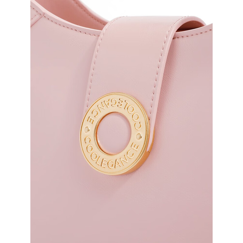 百丽包包女2023夏季新商场同款简约质感通勤腋下包X6718BX3 粉色 F