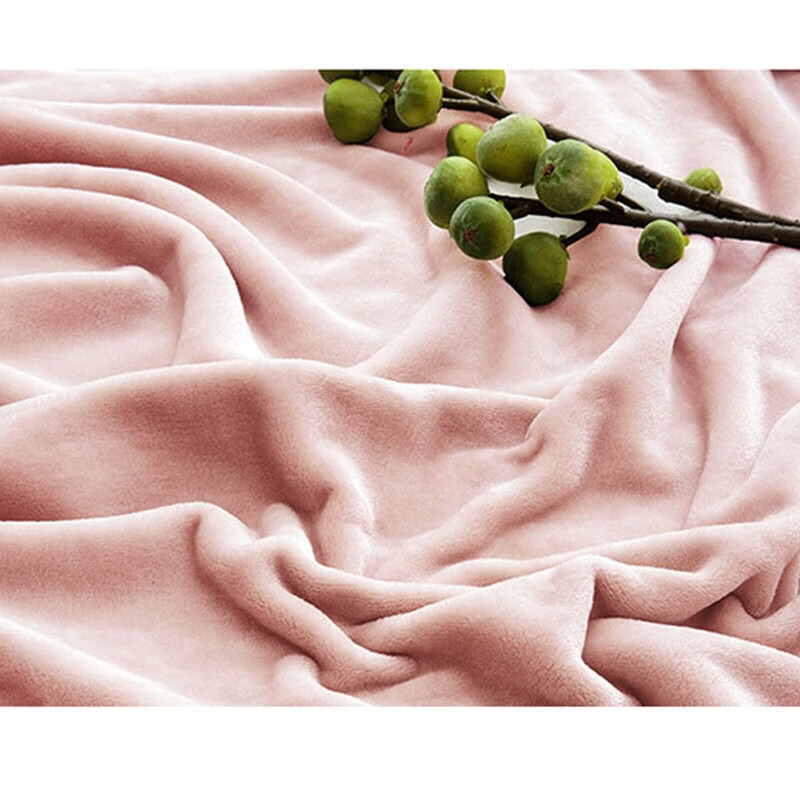 Tri-polar法兰绒毛毯加厚绒毯盖毯 TP3012 韩国粉 180*200cm