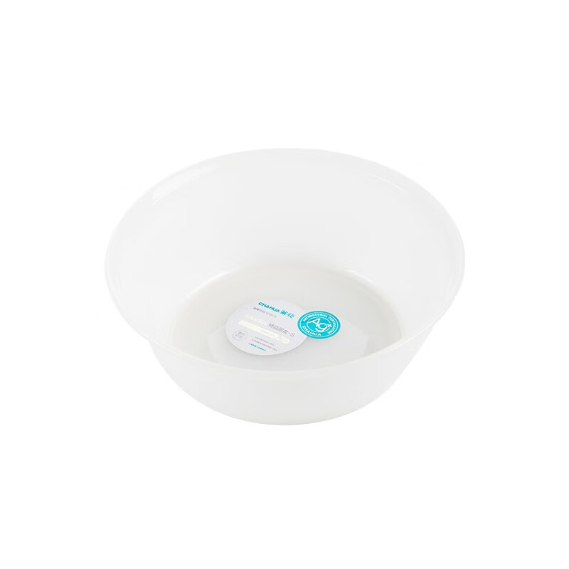 茶花银离子抗菌加厚脸盆塑料脚盆洗PP新生婴儿童大小脸盆洗菜盆 【抗菌款大号】方盆