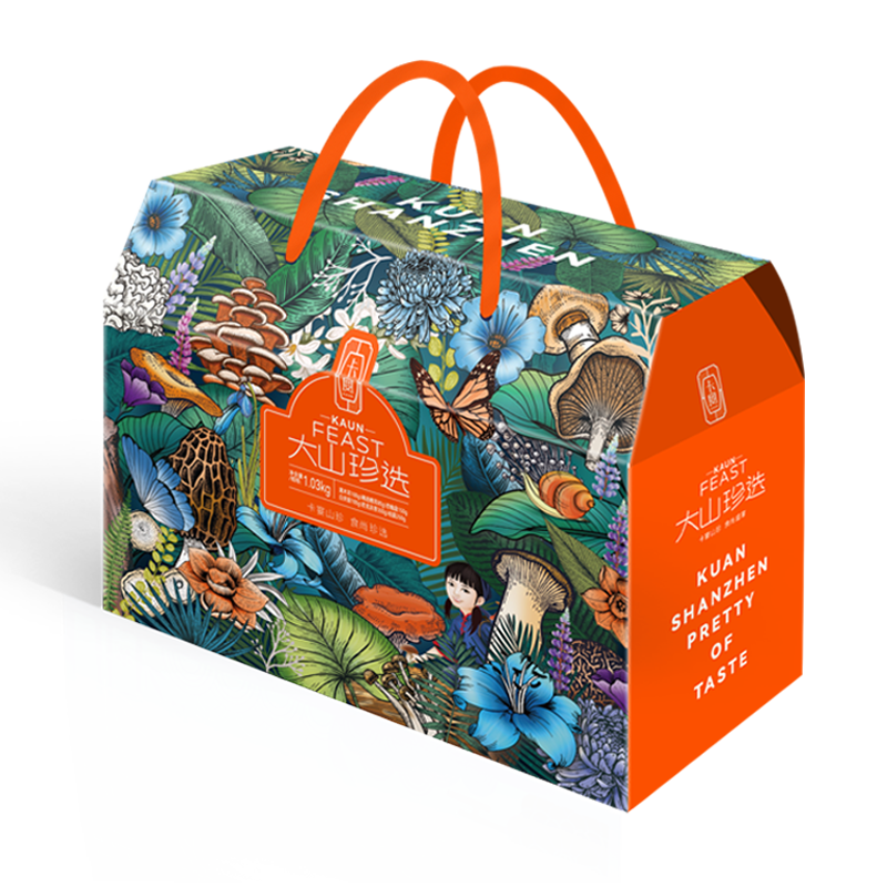 卡宴 【企业采购】干菌礼盒 卡宴山珍 南北干货菌菇山珍团购员工福利 大山珍选1030g（新）