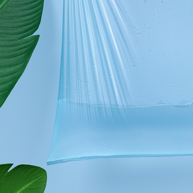 茶花平扣垃圾袋厨房卫生间一次性塑料袋办公室宿舍实用垃圾袋 实用垃圾袋5卷装L20