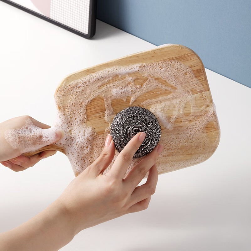 茶花（CHAHUA） 不生锈清洁球钢丝球洗碗铁丝球擦刷洗锅刷锅洗碗 【3包9个】金属钢丝球