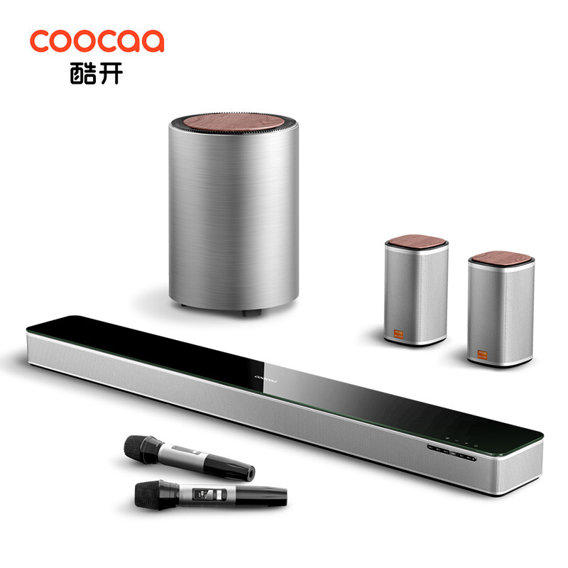 酷开（coocaa）创维 Max7 电视音响 家庭影院 回音壁5.1声道 杜比DTS双解码 无线低音炮环绕麦克风K歌音箱套装