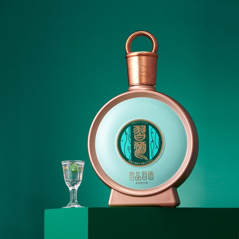 习酒 53度 酱香型白酒 君品习酒 精装 53%vol 500mL 4瓶