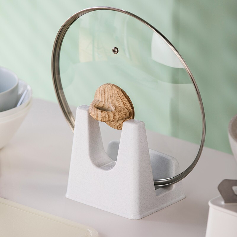 茶花（CHAHUA） 茶花 锅盖架 厨房锅盖座塑料锅盖砧板多用架 颜色随机一个