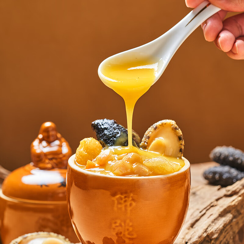 聚春园佛跳墙官方福州正宗佛跳墙金汤礼盒加热即食海参鲍鱼年货送礼 金汤 230g 六坛礼盒装