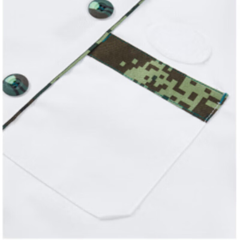 莱鸣迷彩训练服 炊事厨师服炊事服 水墨云纹夏季短袖水墨纹