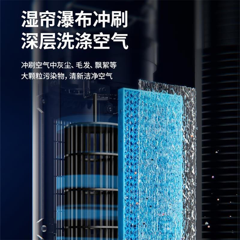美的（Midea）【强劲制冷】APP操控家用冷风扇负离子净化加湿落地空调扇冷风机水冷无叶塔扇制冷小空调AAF10MR