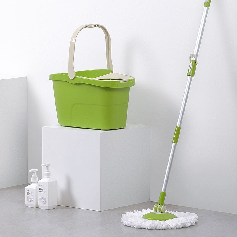 茶花（CHAHUA） 茶花拖把桶旋转拖把家用加厚拖布桶拖地桶双驱自动甩洗地拖桶拖头 1个拖把头