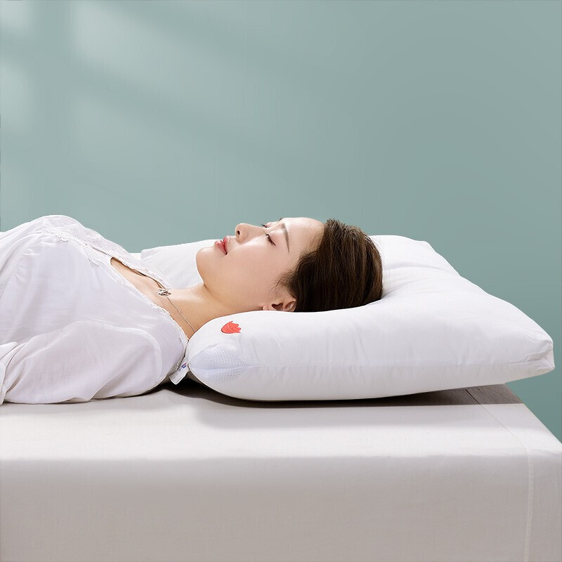 富安娜家纺 枕头芯情侣枕芯婚庆结婚 成人枕头可水洗 蜜唇女士 74*48cm