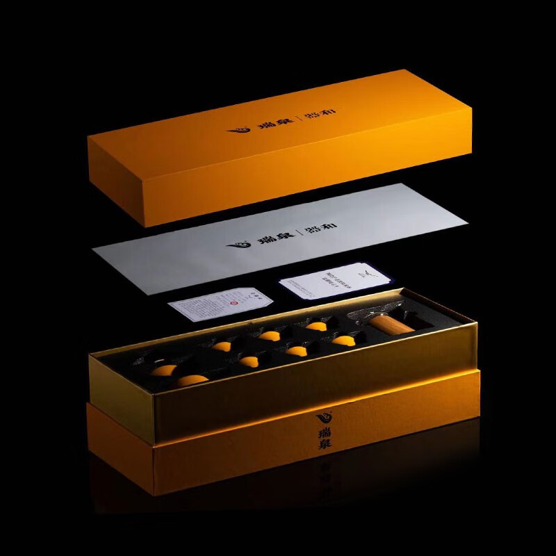 瑞泉岩茶 永丰源骨质瓷 器和 白瓷茶具套装 专用盖碗/公道杯/品茗杯 瑞泉茶具/器和 9头