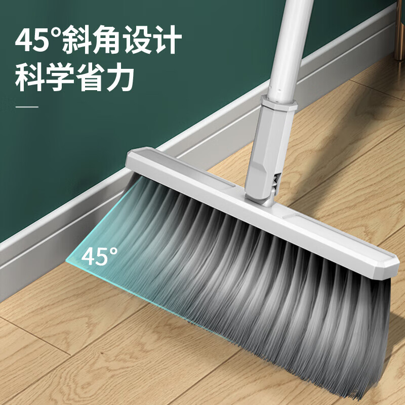 亮晶晶扫把防风梳齿型白色簸箕笤帚梳齿型扫地搓斗