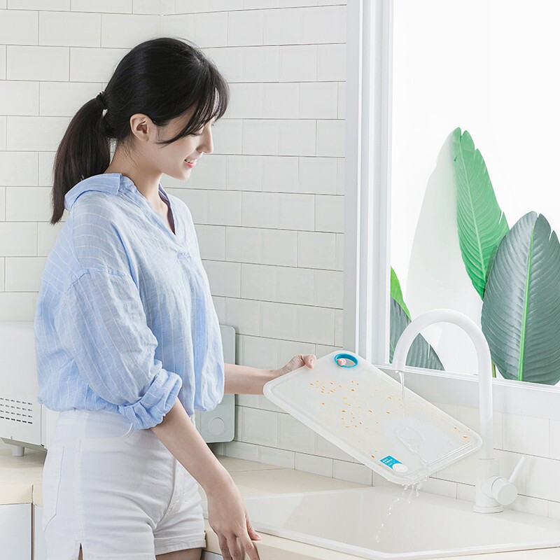 茶花砧板欧铂兹银离子抗菌砧板切菜板厨房案板水果塑料宿舍刀 【M+L组合装】砧板