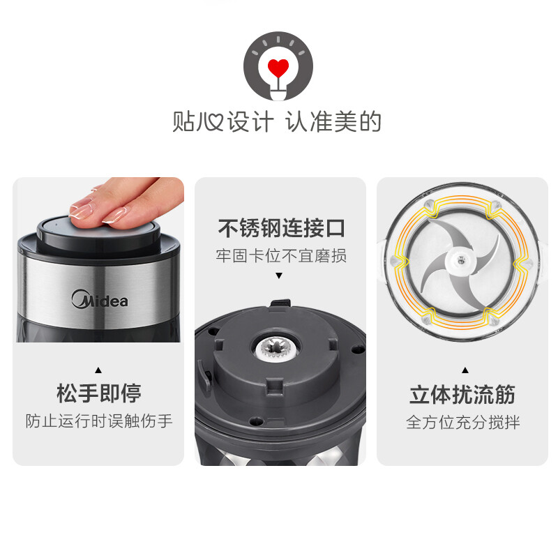 美的多功能绞肉机家用绞肉机辅食机MC30M1-702R3