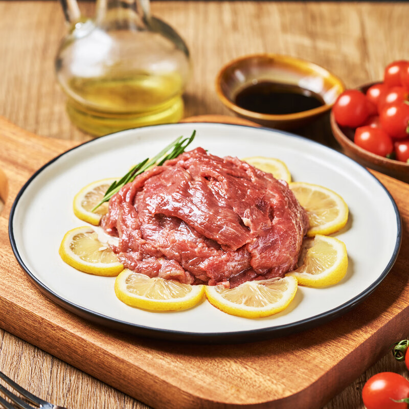 聚春园官方蚝油牛肉片盒装中式牛柳半成品预制菜酒店餐厅家庭方便菜肴 蚝油牛肉片360g