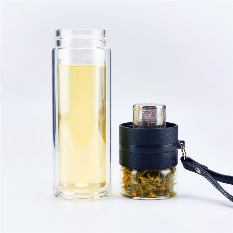 NOKA 500ML双层茶水分离玻璃泡茶杯 NOKA-12003