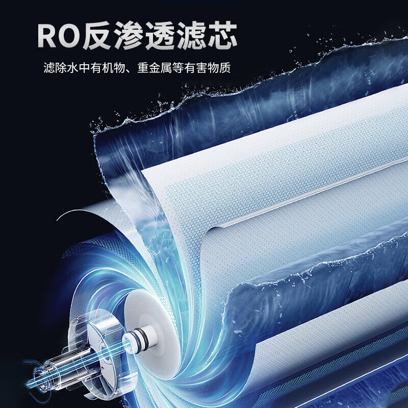 安吉尔J3363-ROS63商用净水设备400G大水量 厨房办公室五级过滤净水器