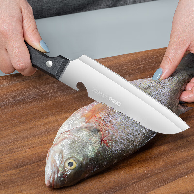 Debo德铂艾力克菜刀水果刀剪刀套装 3件套