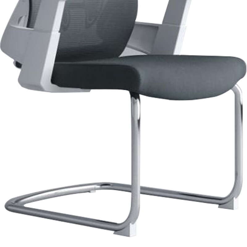 臻远ZY-6617办公椅弓形椅座椅职员椅会议椅子 家用网布电脑椅 白胶