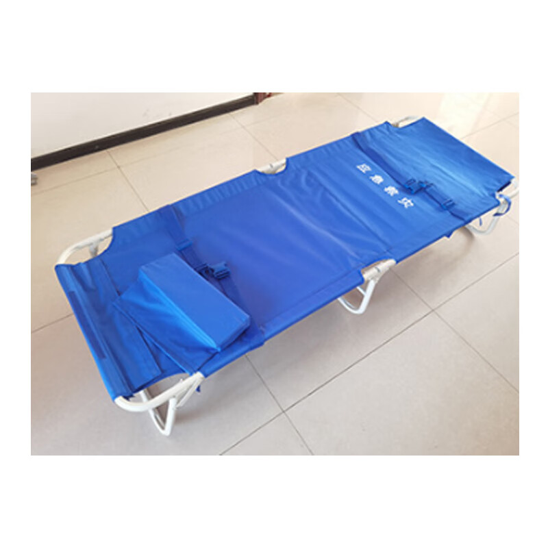 荣兵救灾床 应急救灾救援便捷式简易折叠床 蓝色牛津布185×70×35CM