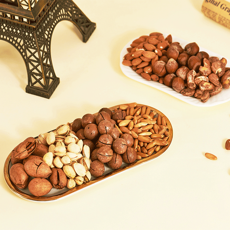 法蒂欧 糕点巧克力坚果组合礼盒 送女友年货休闲零食大礼包 团购送福利 巴黎假期 780g/6罐装