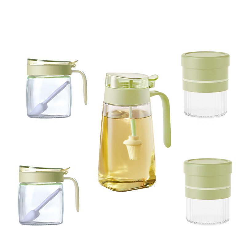 艾逸瑶选 晶萃系列油壶调味储物罐5件套CJ-21069