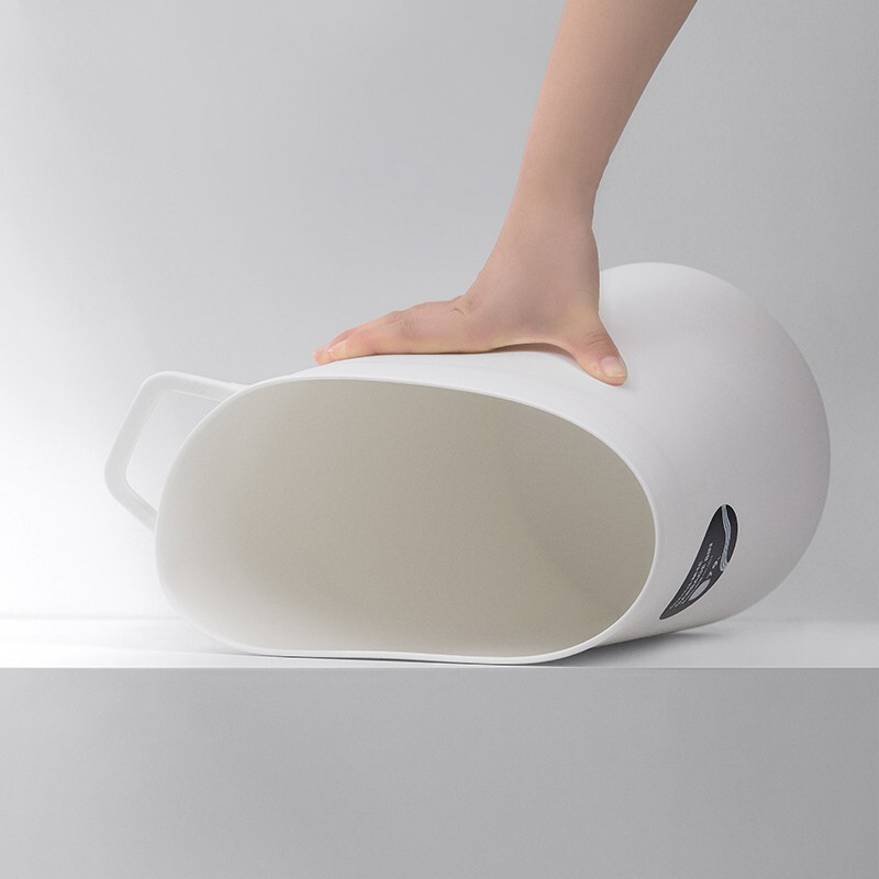 茶花（CHAHUA） 茶花垃圾桶家用大号创意卫生间厨房客厅垃圾筒7.9L套袋垃圾桶单个装 浅咖色