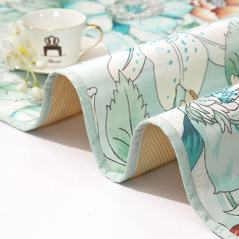 富安娜冰丝印花席薄荷1.2米