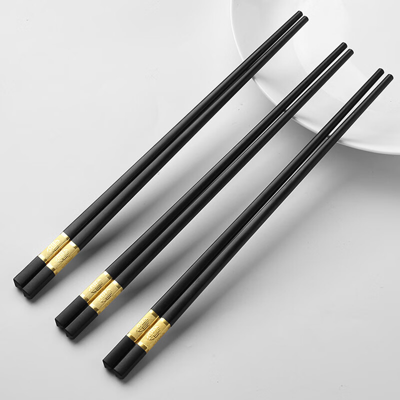 A-TIMES 筷乐金福合金筷五双装 CJ-21025