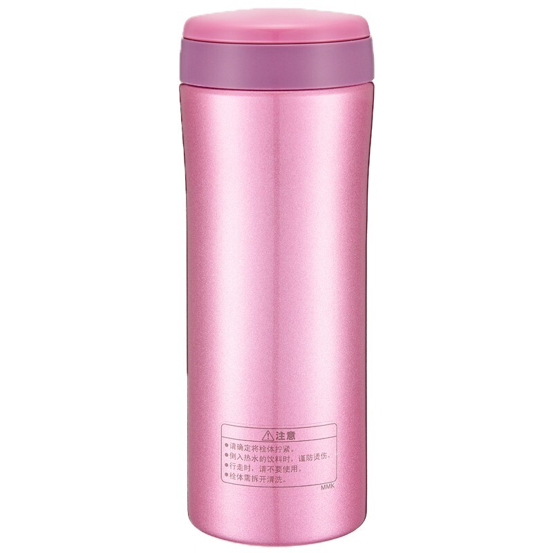 Tiger/虎牌保温杯真空不锈钢办公杯 男女时尚水杯子MMK-A45C新品 450ml 亮炫粉PH