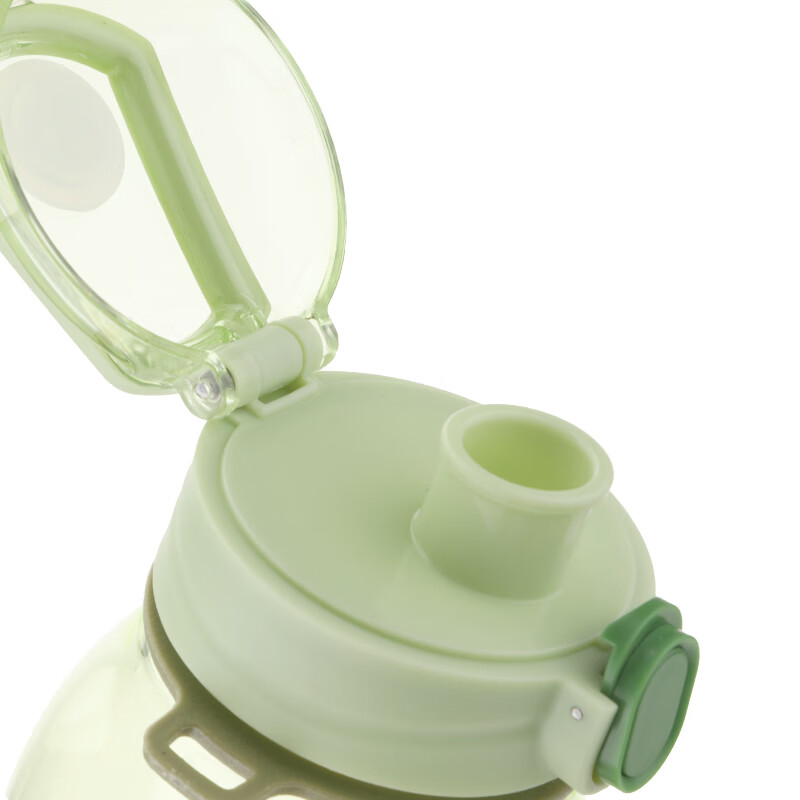 乐扣乐扣（locknlock）耐冷热一键开启密封不漏便携提手水杯顿顿直饮壶高颜值1.1L大容量 HLC683GRNFU绿色 1.1L 1个