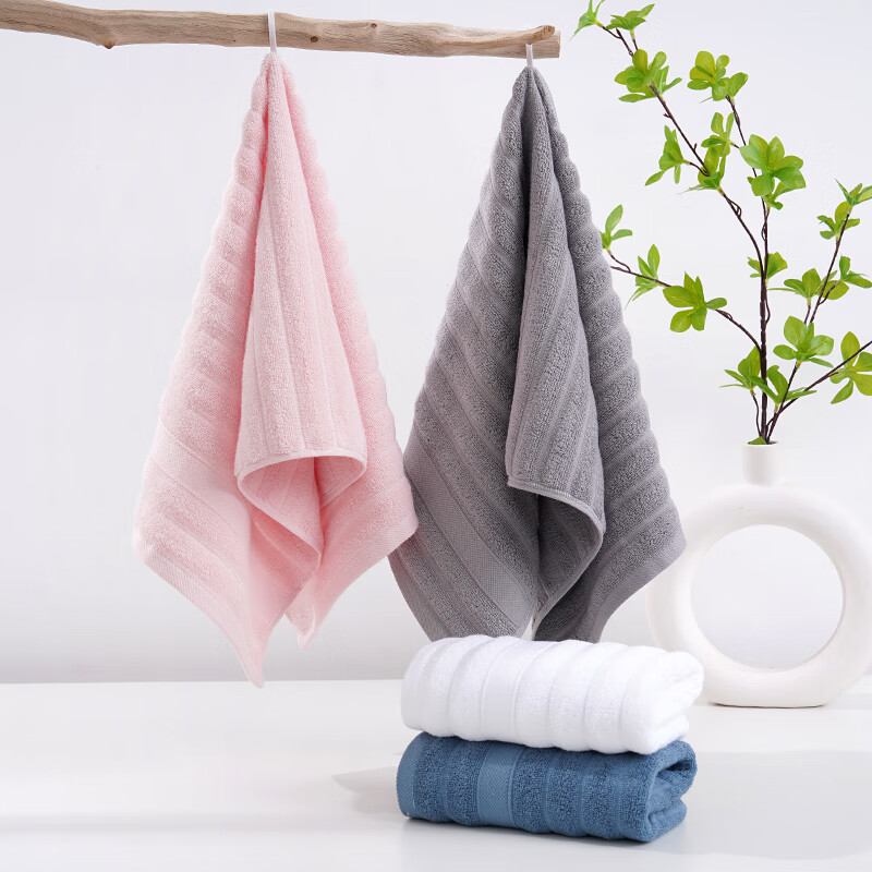 汉司家纺 35*75cm 纯棉商务水纹毛巾(计价单位：块) 多色