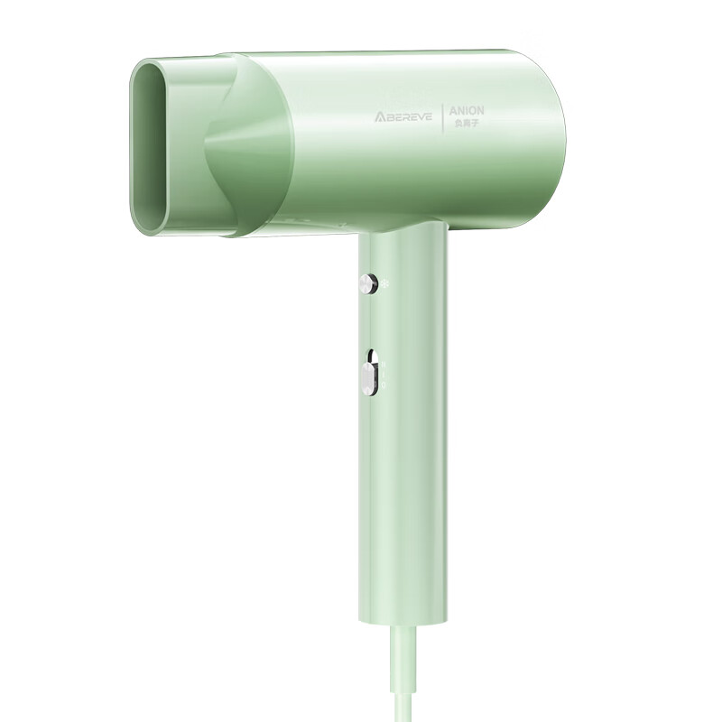 Abereve艾贝丽电吹风 家用无叶风筒学生宿舍发廊吹风机【1800W大功率强风速干+千万负离子恒温护发】 ABL-DCF69豆蔻绿