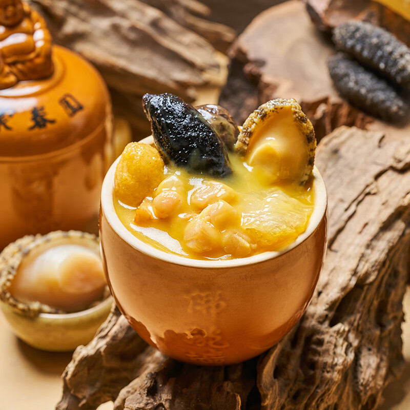 聚春园佛跳墙官方福州正宗佛跳墙金汤礼盒加热即食海参鲍鱼年货送礼 金汤 230g 六坛礼盒装