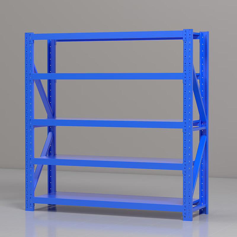 臻远ZYJJ-HJ-069仓储货架重型货架蓝色五层主架1500*500*2000mm/500kg