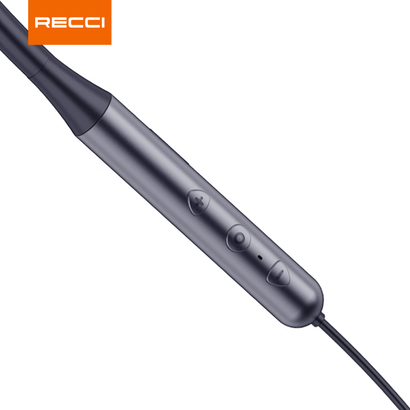 RECCI锐思（Recci） REP-W16无线蓝牙耳机双耳挂脖式运动跑步挂耳式耳麦安卓通用超长待机超长续航 黑色