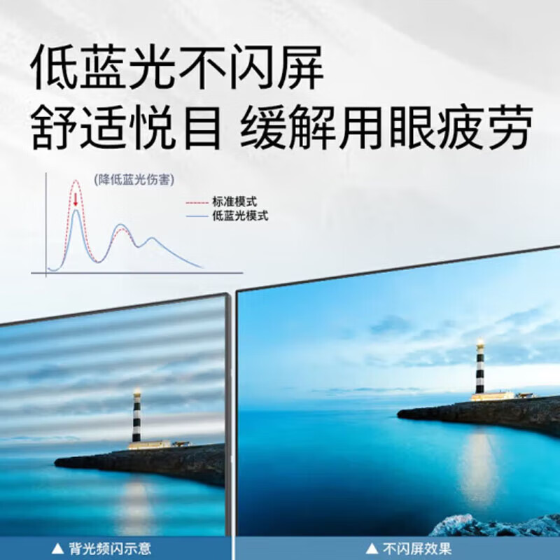 飞利浦PHILIPS 23.8英寸 IPS屏 办公显示器 1080P RGB低蓝光不闪屏电脑显示屏 242S9B
