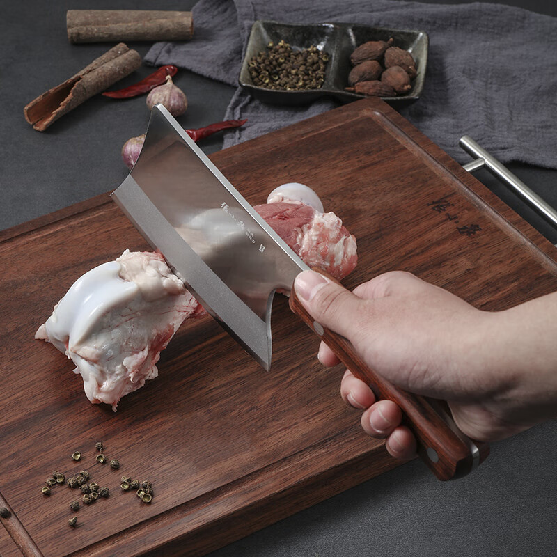 张小泉 旋风斩骨斧剁肉刀斩骨专用刀专业斩大骨牛骨刀 D12361500