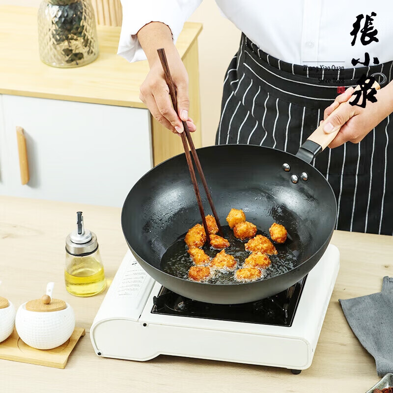 张小泉 家用炒锅 中式炒锅 香飘万家爆炒锅32cm C30920100