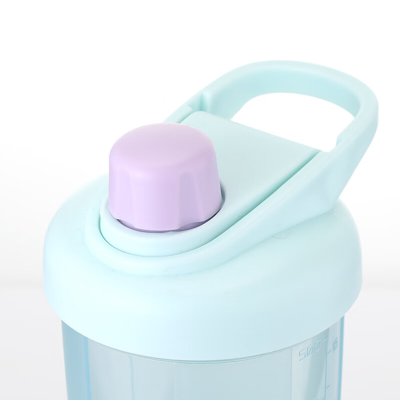 乐扣乐扣（locknlock）运动摇摇杯蓝色560ml便携密封防漏标准刻度高颜值水杯HAP537MITFU