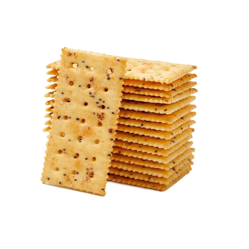 满格华夫黑松露火腿苏打饼干三色藜麦奇亚籽风味薄脆饼整盒300g休闲零食 黑松露苏打饼干300g*1盒