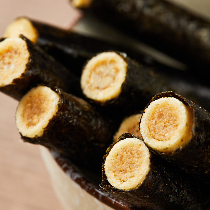 阿婆家的【新款阿婆家的肉松味海苔卷蛋卷肉松味拌饭紫菜碎零食 57g 【散装】*4包（肉松味