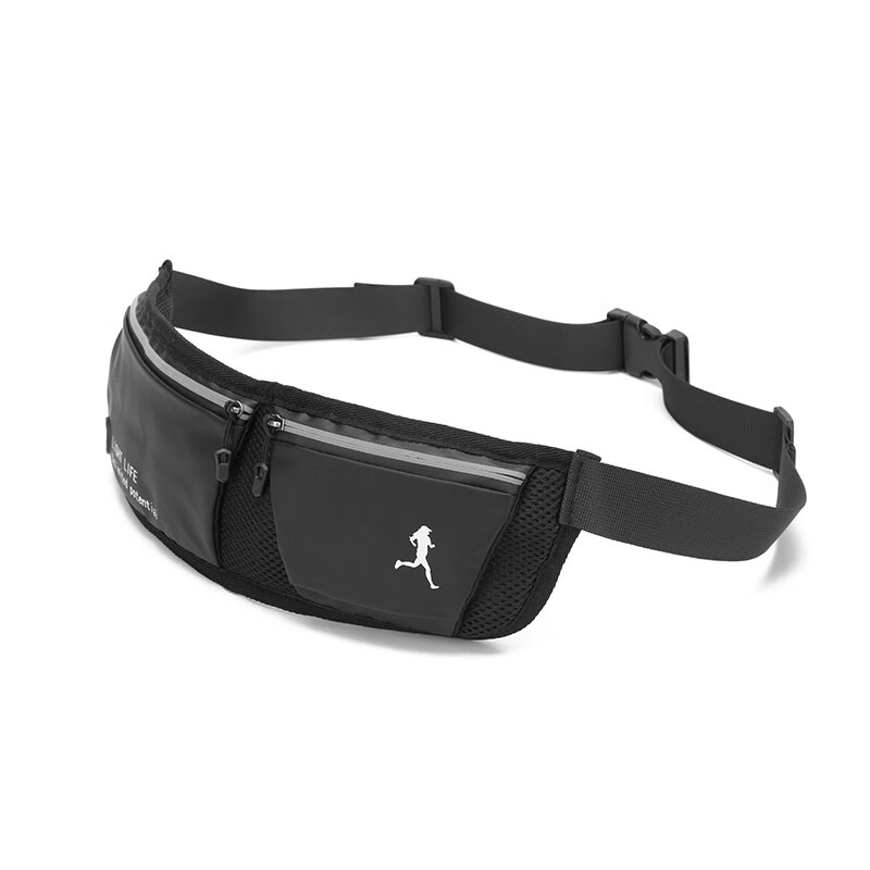 恒源祥（HYX）跑步手机袋运动腰包男女款健身小包户外晨跑装备轻薄防水隐形腰带 运动隐形腰包HYX0601黑色