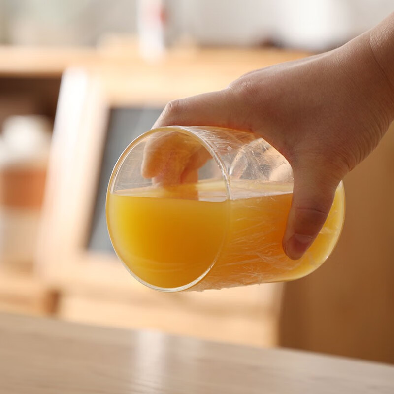 茶花PE食品保鲜膜缠绕膜冰箱蔬菜水果保鲜耐高低温组合套装中大号 【中号+大号】25m*20cm+30m*30cm