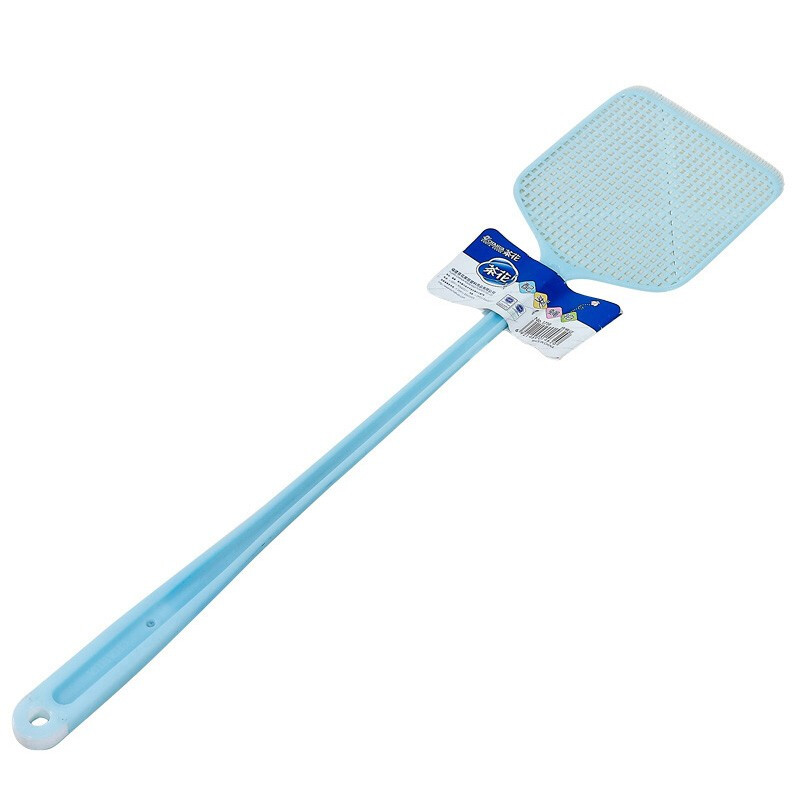 茶花（CHAHUA） 茶花塑料苍蝇拍夏季家用厨房客厅苍蝇圆形拍方形拍苍蝇拍 塑柄蝇拍 随机色